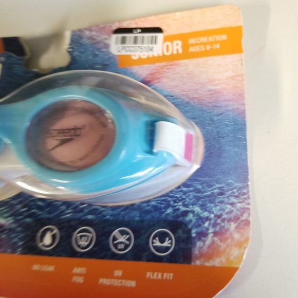 Speedo Glide Jr. Junior Swimming Goggles Baby Blue - Picture 5 of 13